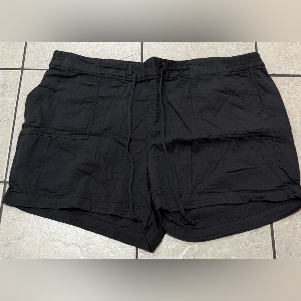 Old Navy Women’s Plus Size XXL Charcoal Gray Drawstring Casual Utility Shorts